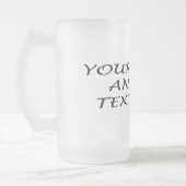 あなた自身の霜の降りたなマグを作成して下さい フロストグラスビールジョッキ (左)