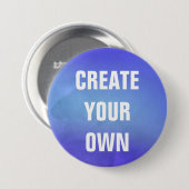 あなた自身の青い水彩画の絵画を作成して下さい 缶バッジ (正面&裏面)