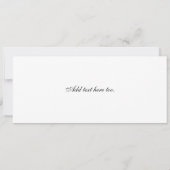 あなた自身の青い結婚式招待状を作成して下さい 招待状 (裏面)