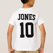 あなた自身の青年スポーツのチームJerseysを作って下さい Tシャツ (裏面)