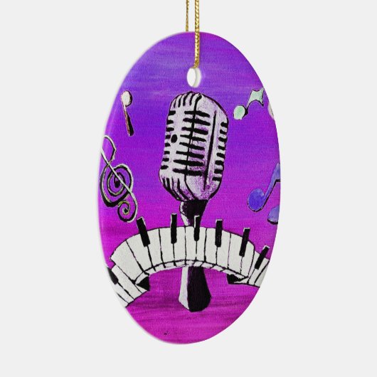 あなた自身の音楽を作って下さい セラミックオーナメント (右)