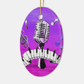 あなた自身の音楽を作って下さい セラミックオーナメント (左)