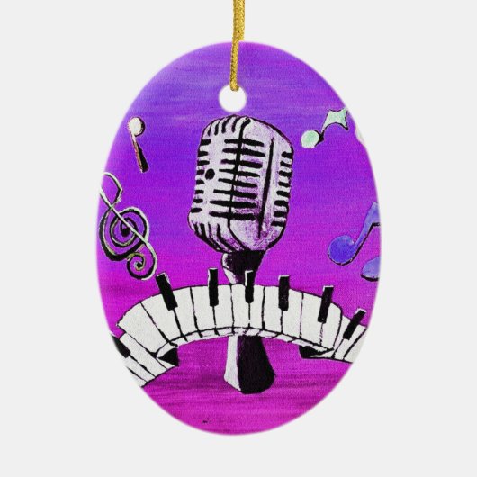 あなた自身の音楽を作って下さい セラミックオーナメント (正面)