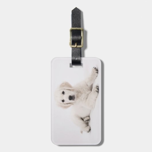 あなた自身の飼い犬の写真旅行荷物のラベルを加えて下さい ラゲッジタグ (正面縦)