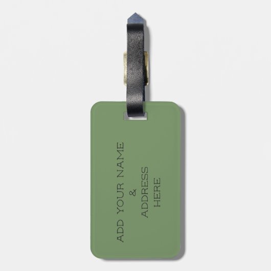 あなた自身の馬の写真旅行荷物のラベルを加えて下さい ラゲッジタグ (裏面縦)