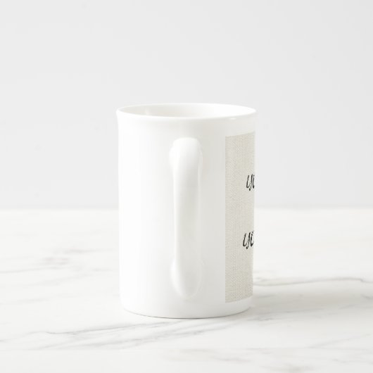 あなた自身の骨灰磁器のマグを作成して下さい ボーンチャイナマグカップ (裏面)