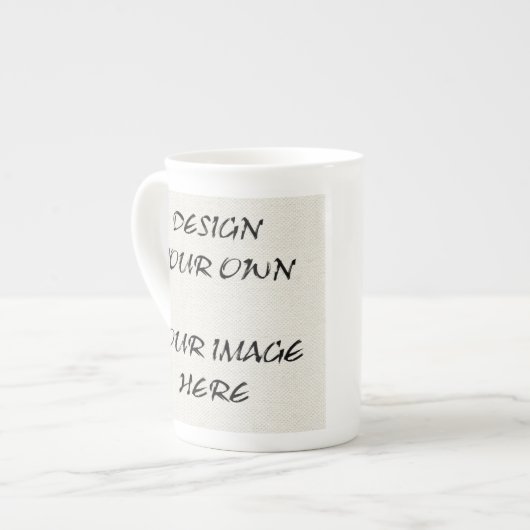 あなた自身の骨灰磁器のマグを作成して下さい ボーンチャイナマグカップ (正面左)