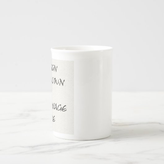 あなた自身の骨灰磁器のマグを作成して下さい ボーンチャイナマグカップ (正面)