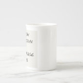 あなた自身の骨灰磁器のマグを設計して下さい ボーンチャイナマグカップ (正面)