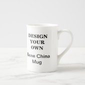 あなた自身の骨灰磁器のマグ-白--を設計して下さい ボーンチャイナマグカップ (右)