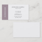 あなた自身の魅力的でモノグラムのな平野を作成して下さい 名刺 (正面/裏面)