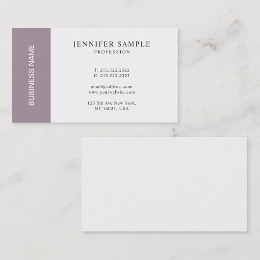 あなた自身の魅力的でモノグラムのな平野を作成して下さい 名刺 (正面/裏面)