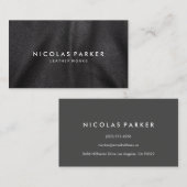 あなた自身の黒い革を作成して下さい 名刺 (正面/裏面)