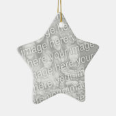 あなた自身の1面星の写真の記念品を作成して下さい セラミックオーナメント (右)