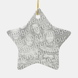 あなた自身の1面星の写真の記念品を作成して下さい セラミックオーナメント