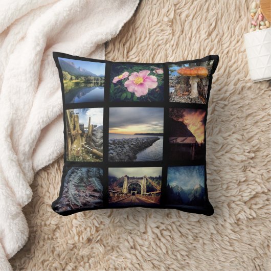 あなた自身の18にInstagramの写真のコラージュを作って下さい クッション (ブランケット)