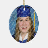 あなた自身の2つを味方しました写真の記念品のあたりで作成して下さい セラミックオーナメント (右)