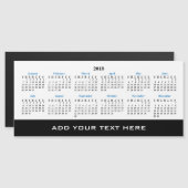 あなた自身の2018年のカスタムなカレンダーのマグネティック・カードを作成して下さい (正面/裏面)