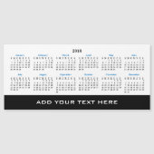 あなた自身の2018年のカスタムなカレンダーのマグネティック・カードを作成して下さい (正面)