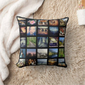 あなた自身の25にInstagramの写真のコラージュを作って下さい クッション (ブランケット)