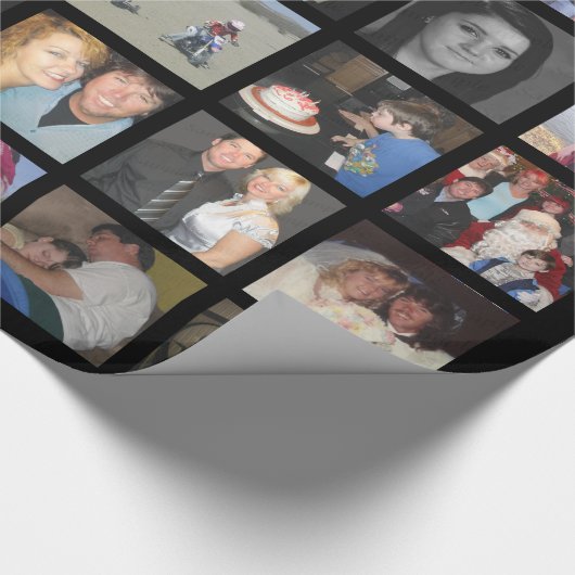 あなた自身の30の写真のInstagramの写真のコラージュを作って下さい ラッピングペーパー (コーナー)