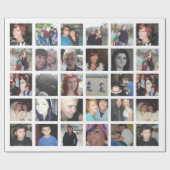 あなた自身の30の写真のInstagramの写真のコラージュを作成して下さい ラッピングペーパー (フラット)