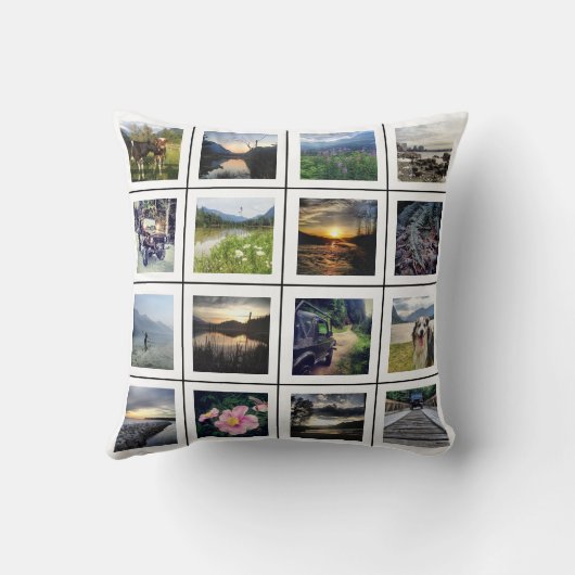 あなた自身の32写真パーソナライズなInstagramを作成して下さい クッション (裏面)