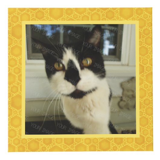 あなた自身の5正方形のInstagramの写真の蜂蜜を作成して下さい フォトキューブ (正面)