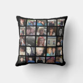 あなた自身の50の写真のInstagramの写真のコラージュを設計して下さい クッション (裏面)