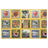 あなた自身の9正方形のInstagramの写真の蜂蜜を作成して下さい ファブリック (ファットクウォーター)