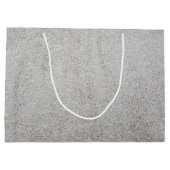 あなた自身の|の砂の質の写真を作成して下さい ラージペーパーバッグ (裏面)