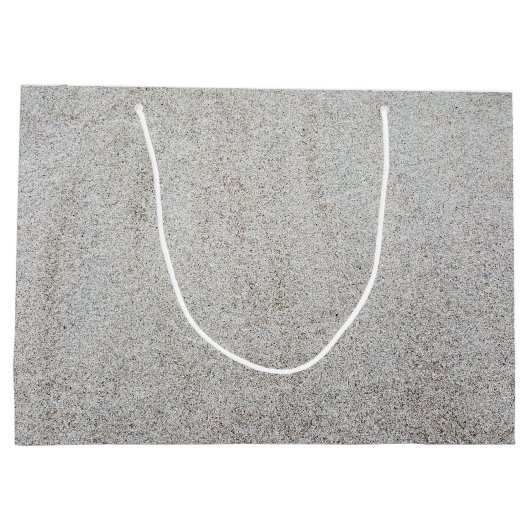 あなた自身の|の砂の質の写真を作成して下さい ラージペーパーバッグ (裏面)