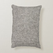 あなた自身の|毛皮で覆われた灰色の生地を作成して下さい アクセントクッション (裏面(縦))