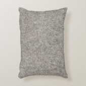 あなた自身の|毛皮で覆われた灰色の生地を作成して下さい アクセントクッション (正面(垂直))