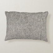 あなた自身の|毛皮で覆われた灰色の生地を作成して下さい アクセントクッション (裏面)