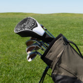 あなた自身の|黒いレースを作成して下さい ゴルフヘッドカバー (インサイチュ)