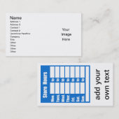 あなた自身のBusinesscardを設計して下さい 名刺 (正面/裏面)