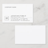 あなた自身のElegant Sleek Companyロゴの平野を作成して下さい 名刺 (正面/裏面)