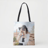 あなた自身のInstagramのカスタムな写真のトートバックを加えて下さい トートバッグ (正面)