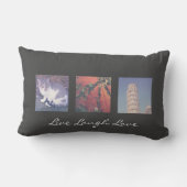 あなた自身のInstagramの写真のコラージュの枕を作成して下さい ランバークッション (裏面)