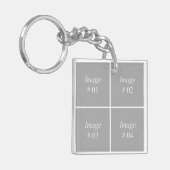 あなた自身のInstagramの写真のコレクションを作成して下さい キーホルダー (正面左)