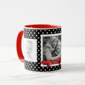 あなた自身のInstagramの家族写真を作成して下さい マグカップ (正面左)