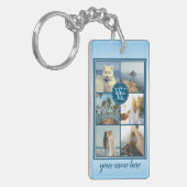 あなた自身のInstagramの格子夏の写真のコラージュを作って下さい キーホルダー (正面左)