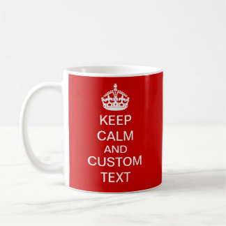 あなた自身のKeep Calm and Carry Onのカスタムを作成して下さい コーヒーマグカップ