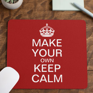 あなた自身のKeep Calm and Carry Onのマウスパッドを作って下さい マウスパッド