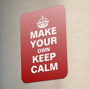 あなた自身のKeep Calm and Carry Onの磁石を作って下さい マグネット