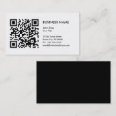 あなた自身のQRコードを設計して下さい 名刺 (正面/裏面)