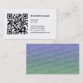 あなた自身のQRコードを設計して下さい 名刺 (正面/裏面)