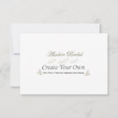 あなた自身のR.S.V.P.sを作成して下さい 出欠カード (裏面)