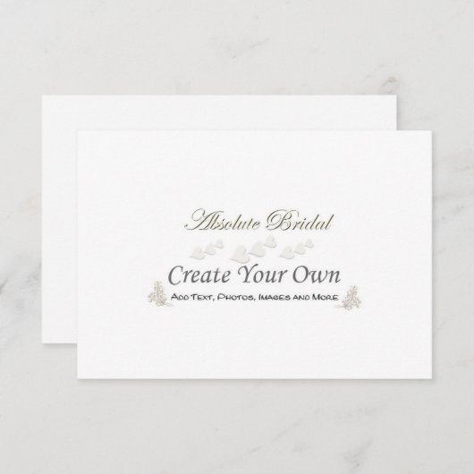 あなた自身のR.S.V.P.sを作成して下さい 出欠カード (正面/裏面)